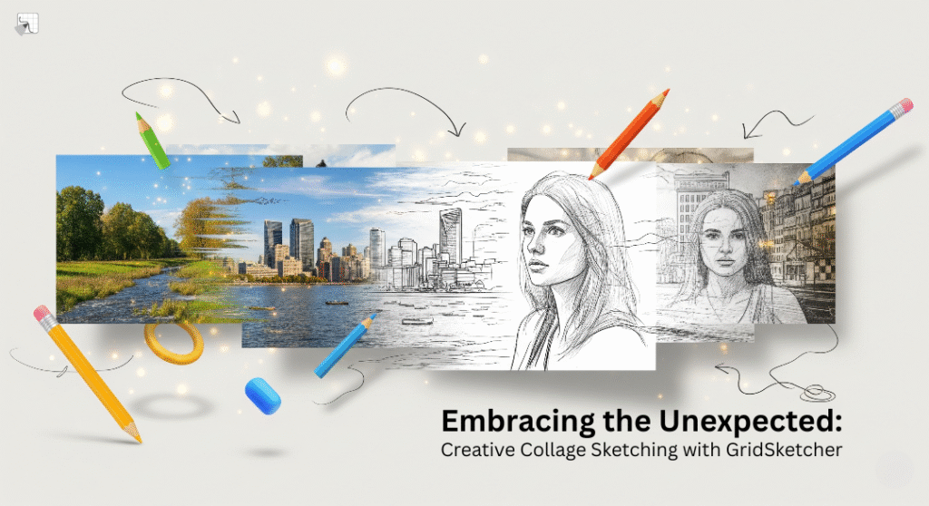 Creative Collage Sketching with GridSketcher