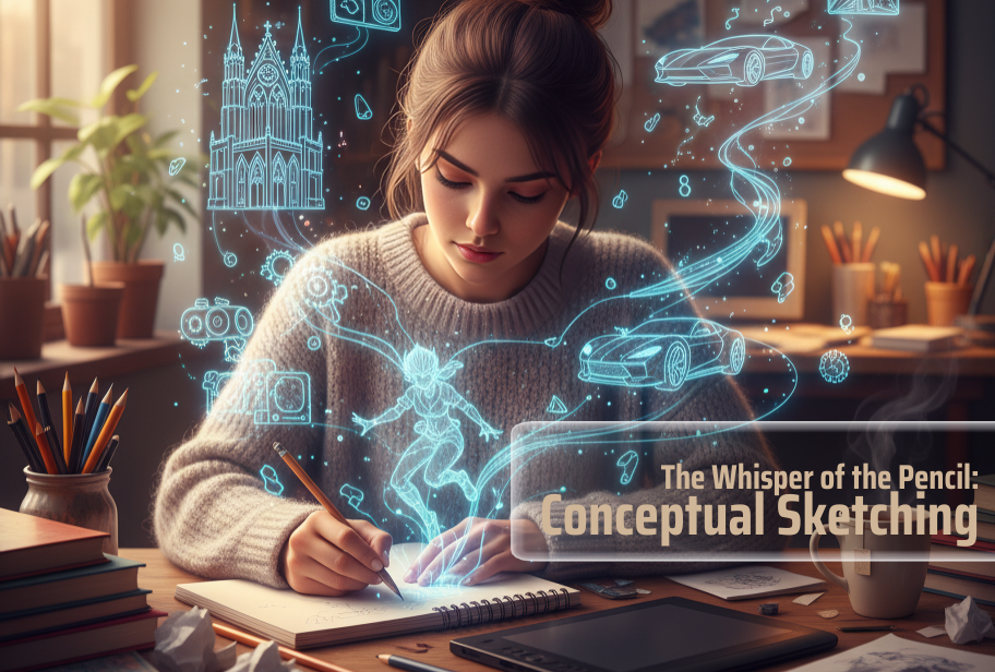 conceptual drawing blog from gridsketcher drawing app